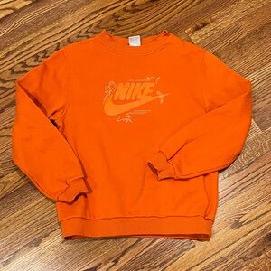 Nike Boys Orange Crewneck Sweatshirt
